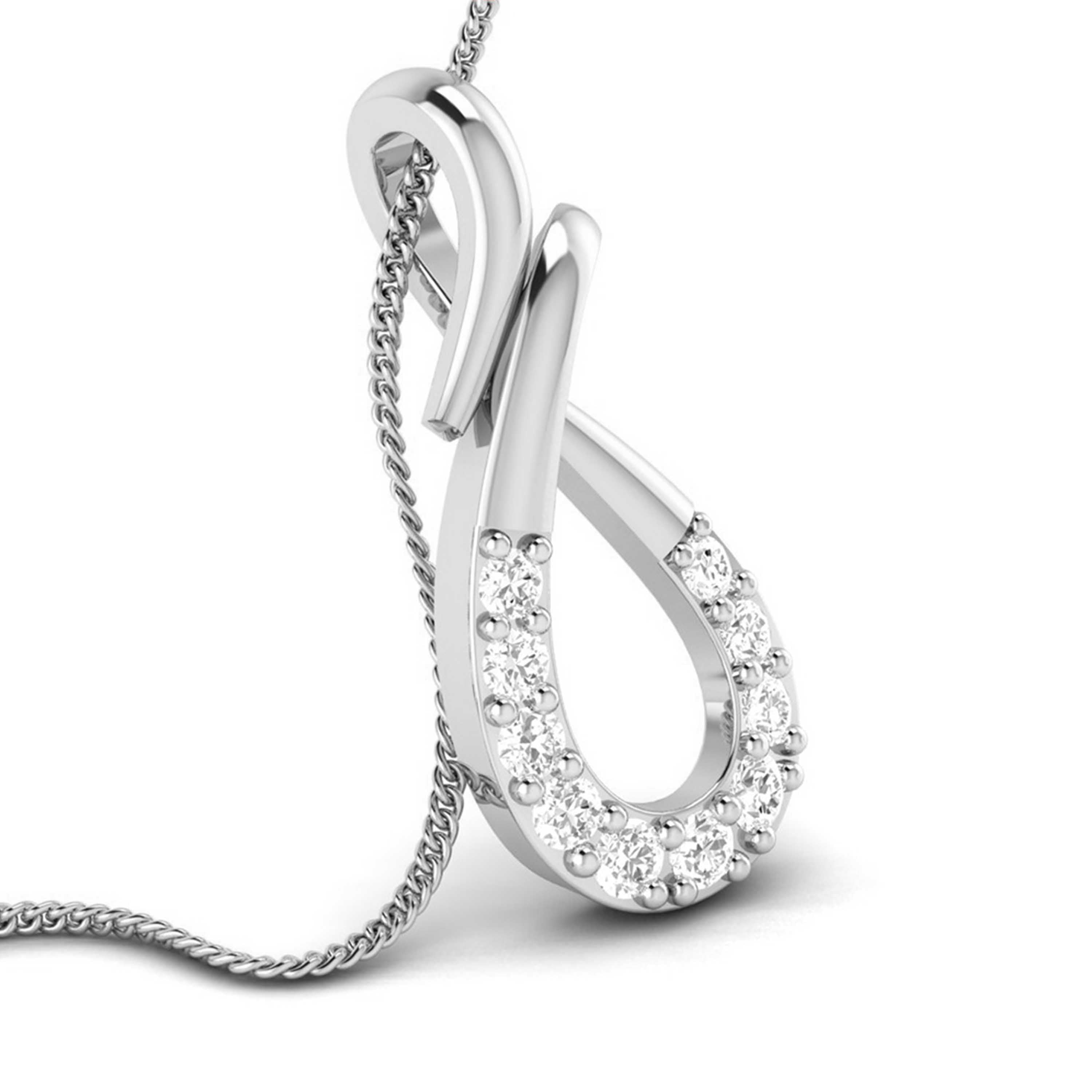 Beautiful Platinum with Diamond Pendant Set for Women JL PT P 2420   Jewelove.US