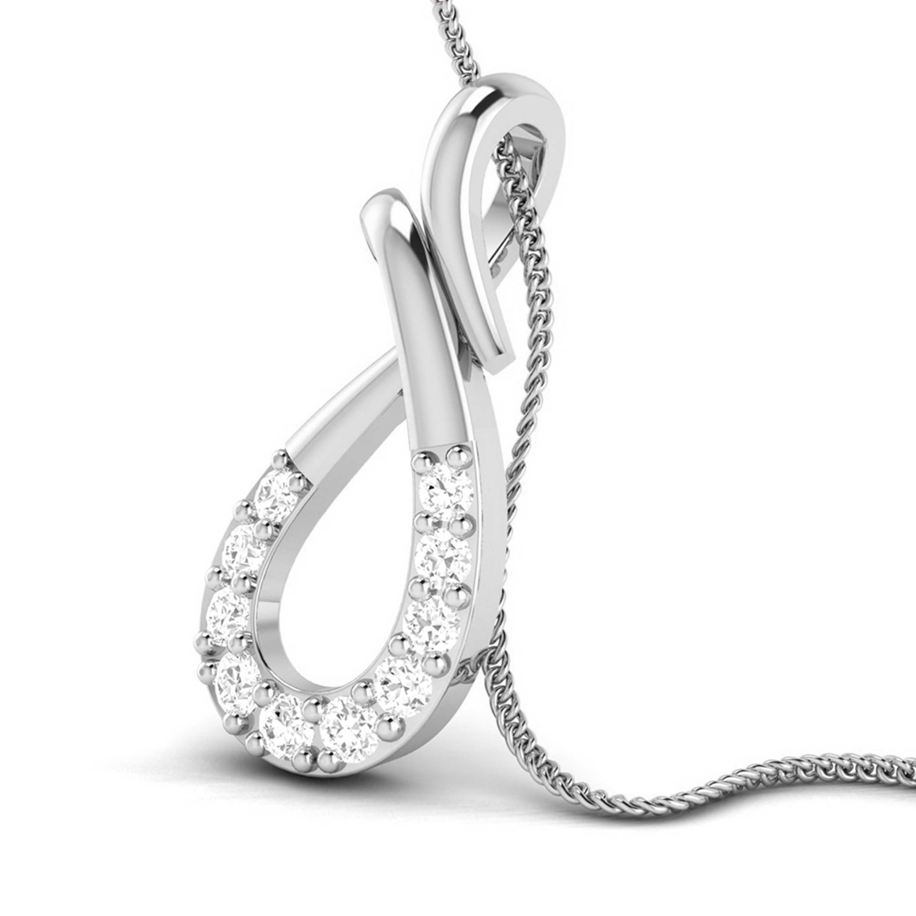 Beautiful Platinum with Diamond Pendant Set for Women JL PT P 2420   Jewelove.US