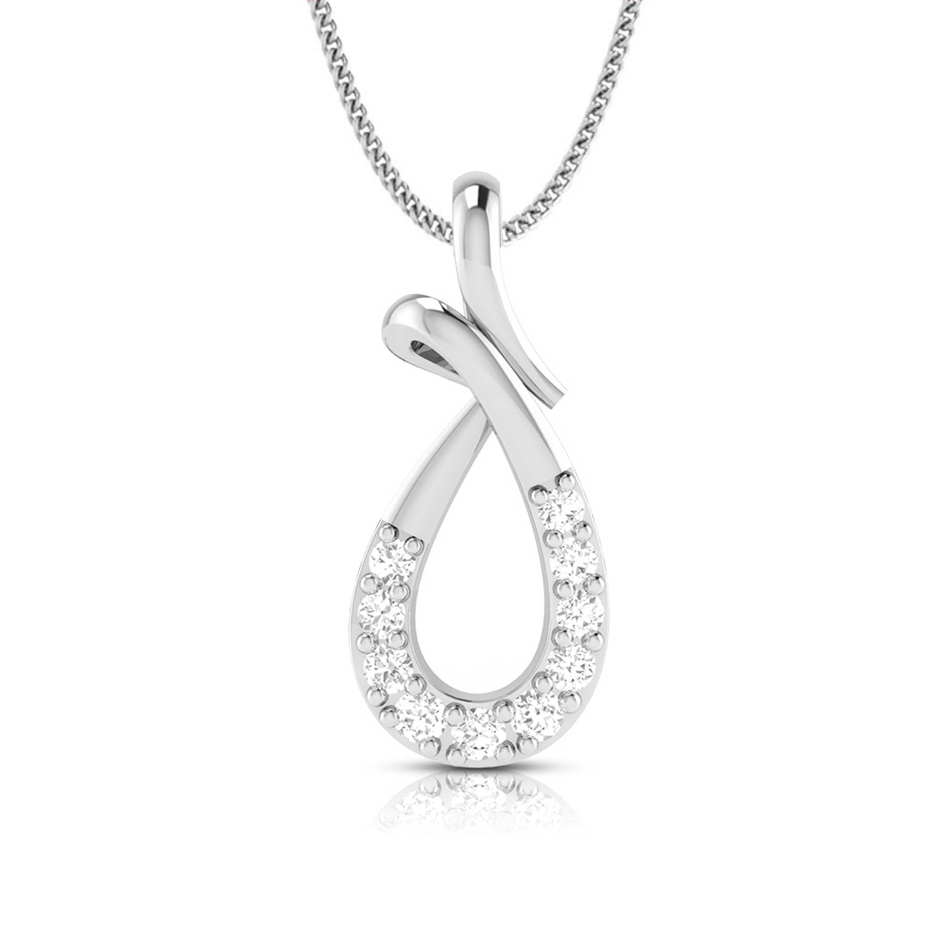 Beautiful Platinum with Diamond Pendant Set for Women JL PT P 2420  Pendant Jewelove.US