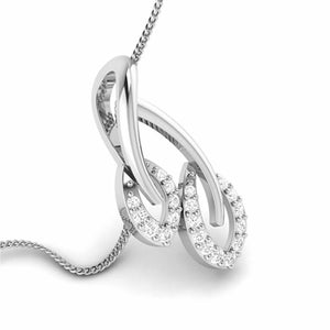 Beautiful Platinum with Diamond Pendant Set for Women JL PT P 2422