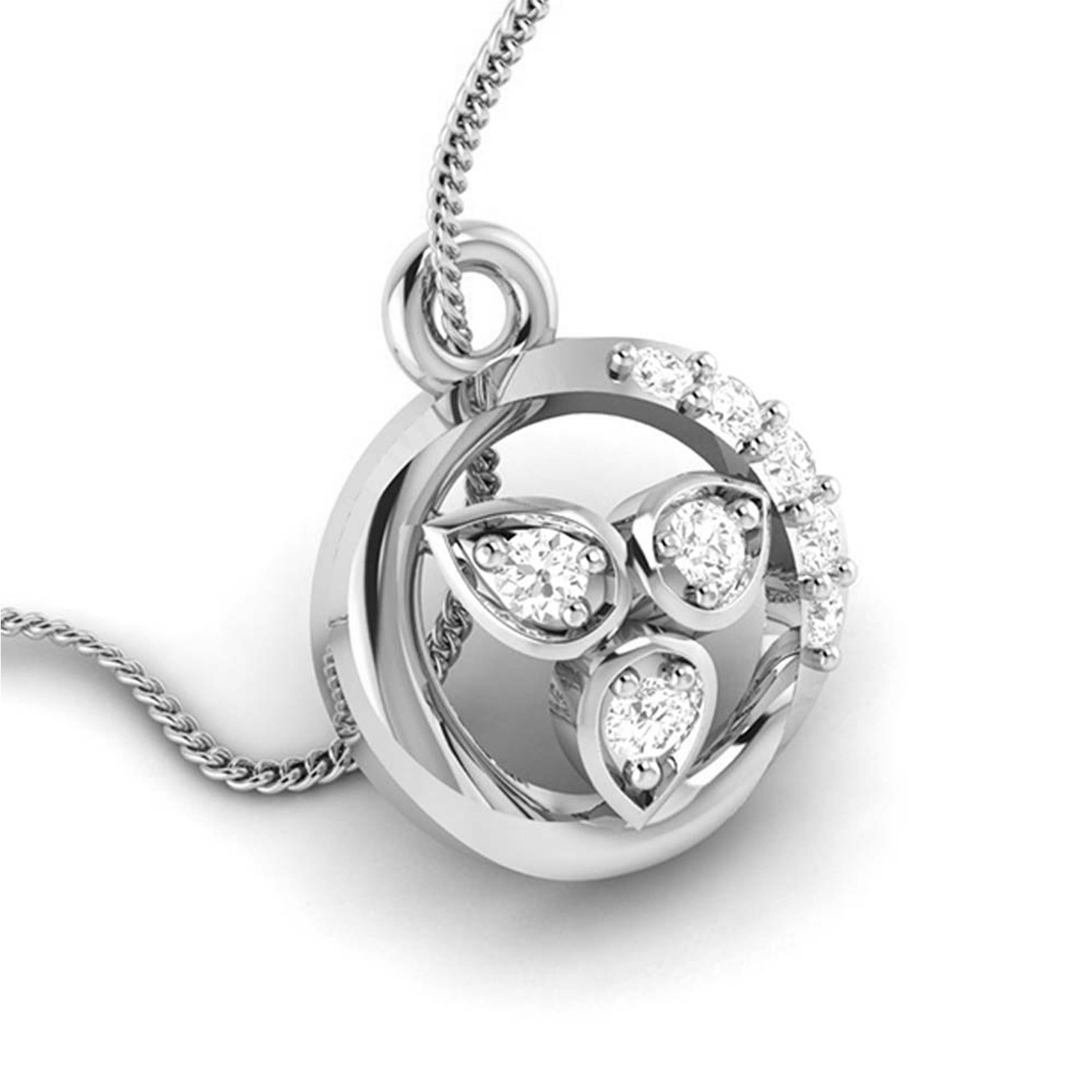 Beautiful Platinum with Diamond Pendant Set for Women JL PT P 2426   Jewelove.US