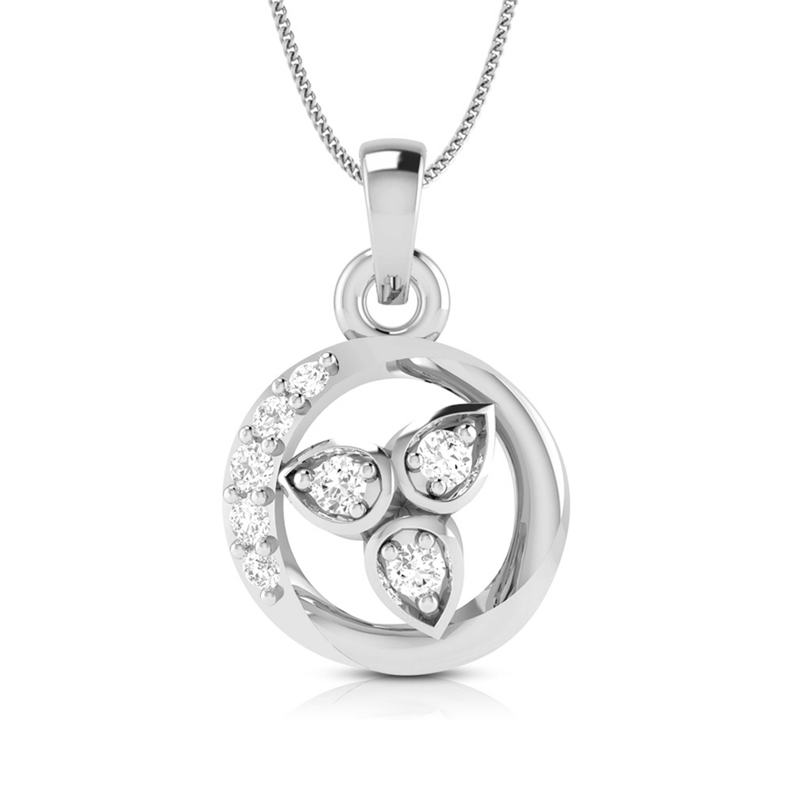 Beautiful Platinum with Diamond Pendant Set for Women JL PT P 2426  Pendant Jewelove.US