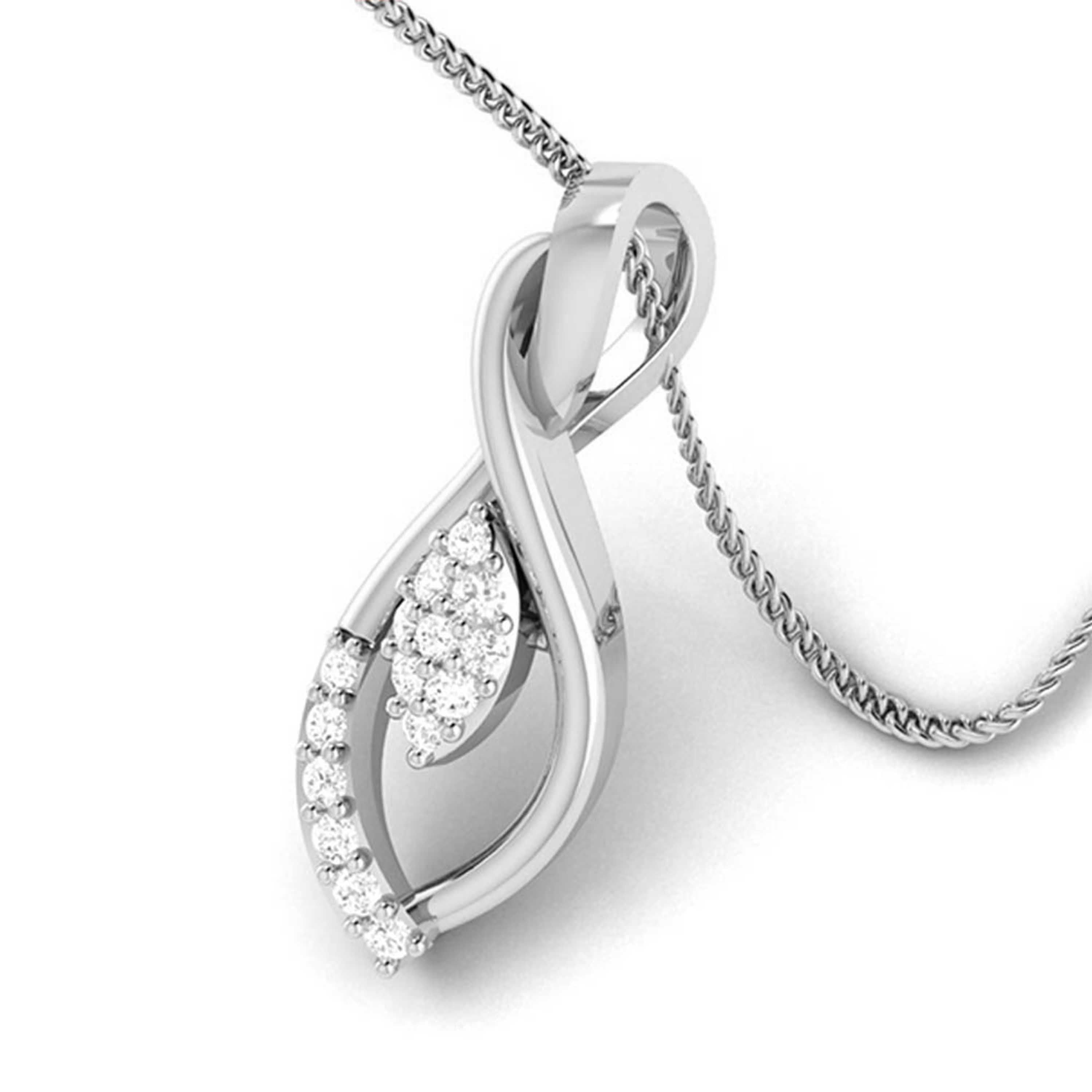 Beautiful Platinum with Diamond Pendant Set for Women JL PT P 2427   Jewelove.US