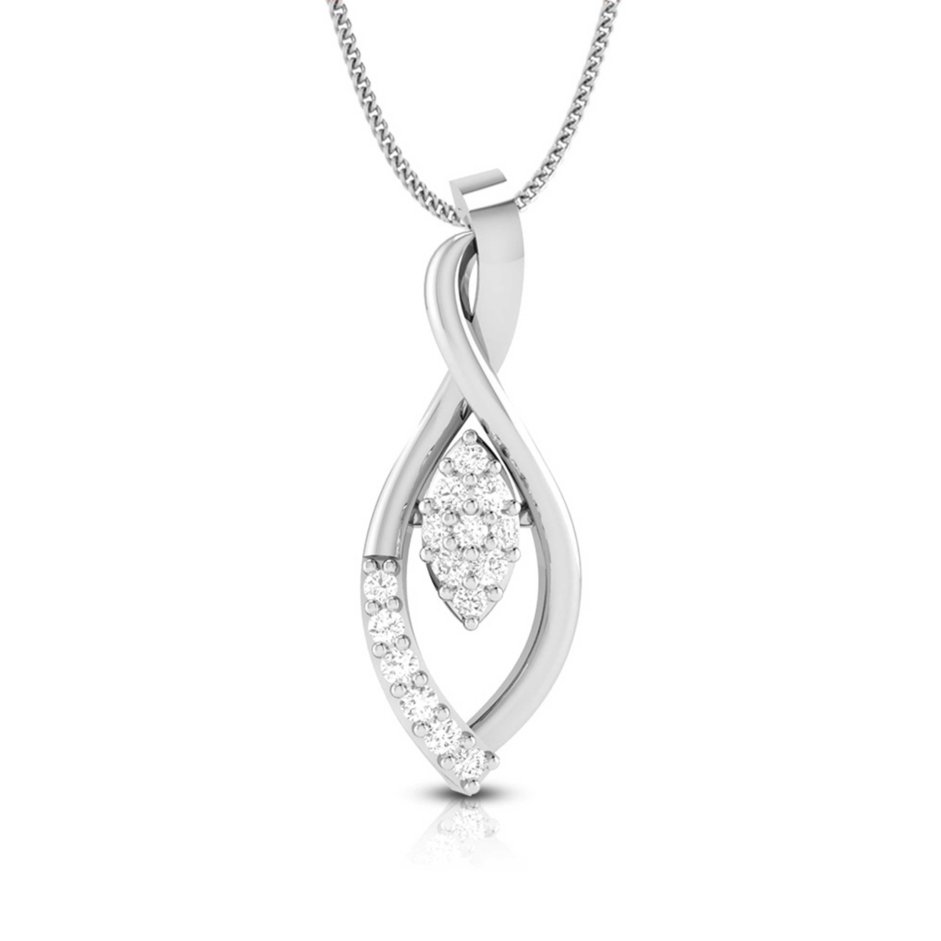 Beautiful Platinum with Diamond Pendant Set for Women JL PT P 2427  Pendant Jewelove.US