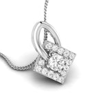 Load image into Gallery viewer, Beautiful Platinum with Diamond Pendant Set for Women JL PT P 2428   Jewelove.US
