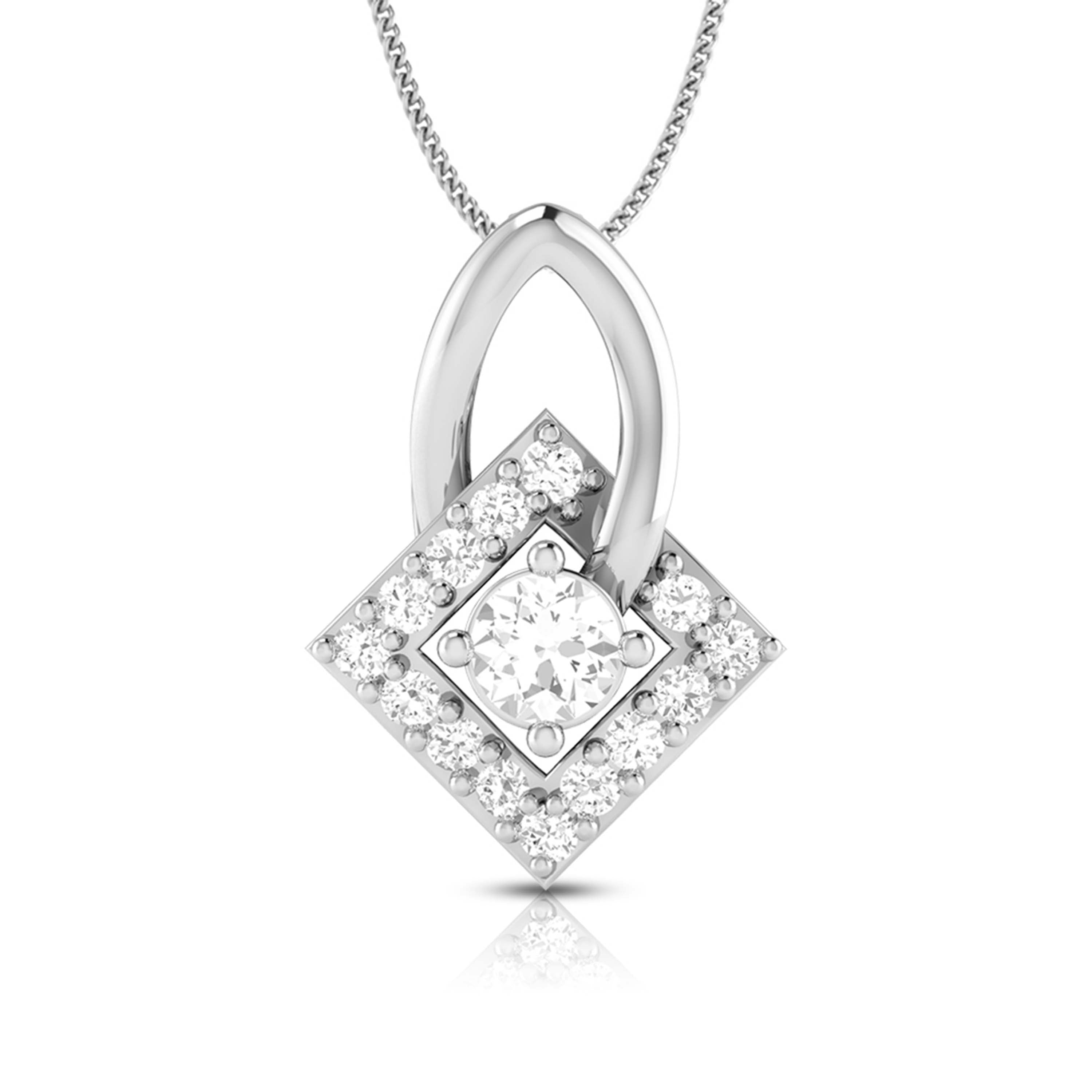 Beautiful Platinum with Diamond Pendant Set for Women JL PT P 2428  Pendant Jewelove.US