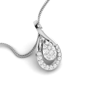 Platinum with Diamond Pendant Set for Women JL PT P 2429