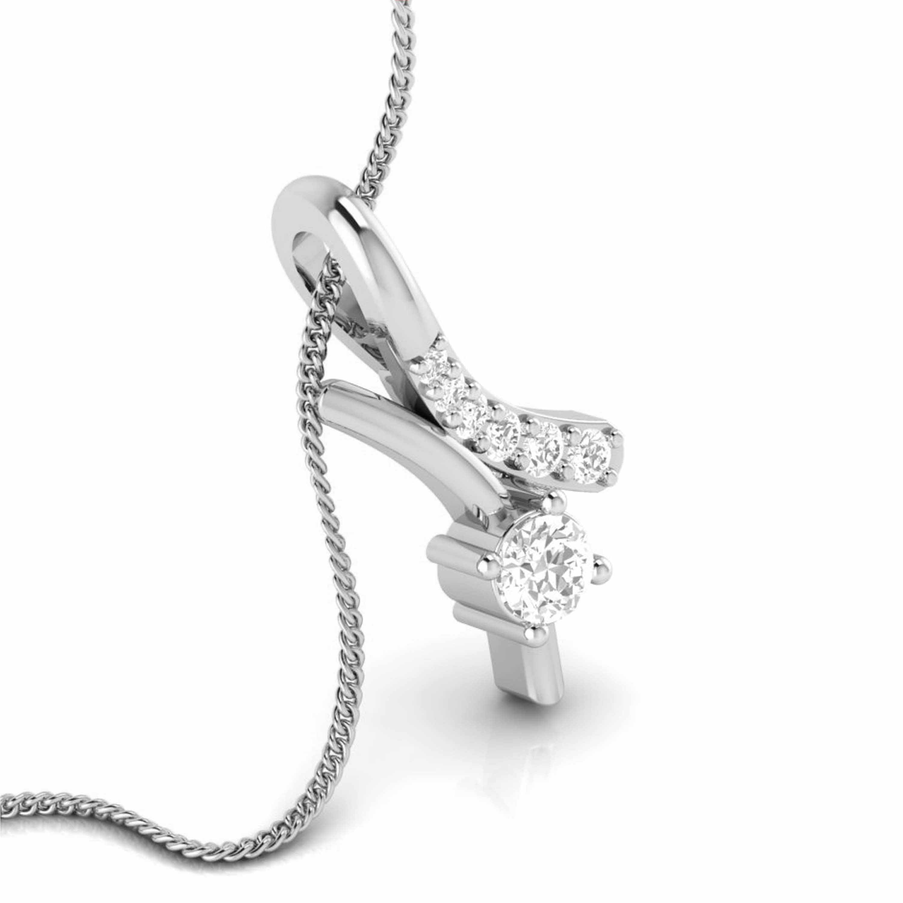 Platinum with Diamond Pendant Set for Women JL PT P 2430