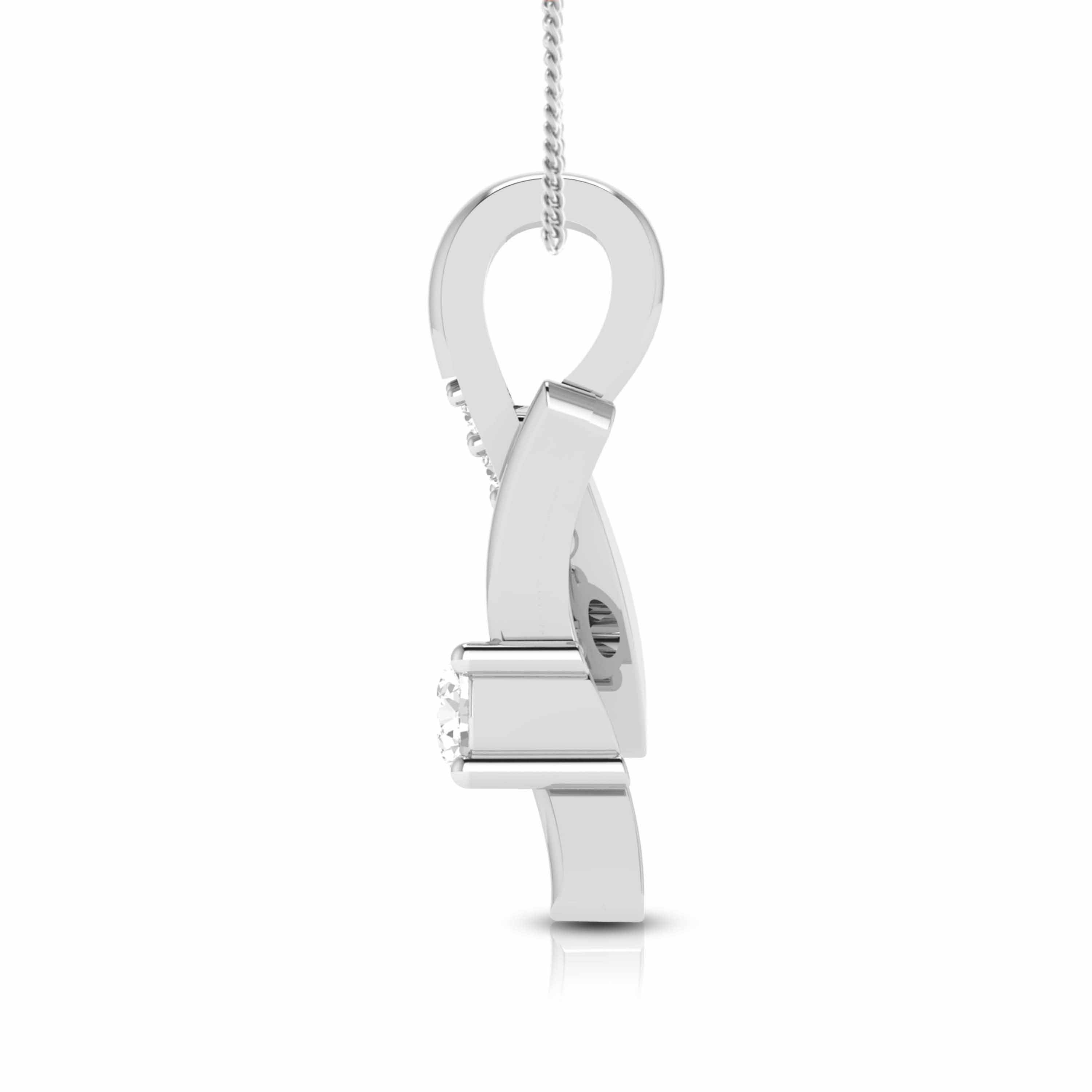 Platinum with Diamond Pendant Set for Women JL PT P 2430