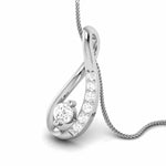 Load image into Gallery viewer, Platinum with Diamond Pendant Set for Women JL PT P 2431

