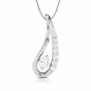 Platinum with Diamond Pendant Set for Women JL PT P 2431