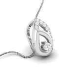 Load image into Gallery viewer, Platinum with Diamond Pendant Set for Women JL PT P 2432
