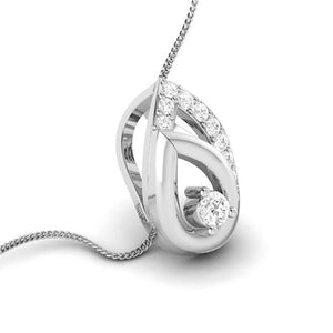 Platinum with Diamond Pendant Set for Women JL PT P 2432
