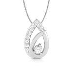 Load image into Gallery viewer, Platinum with Diamond Pendant Set for Women JL PT P 2432
