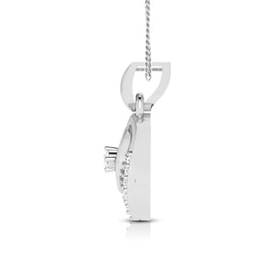 Platinum with Diamond Pendant Set for Women JL PT P 2433