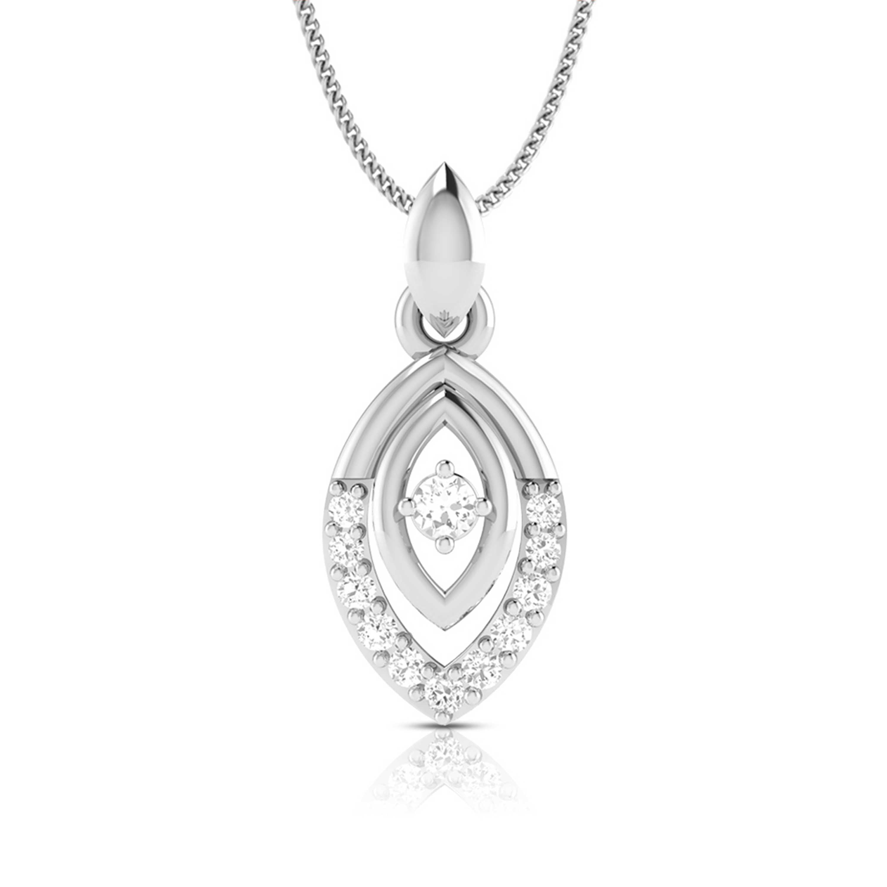 Platinum with Diamond Pendant Set for Women JL PT P 2433