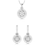 Load image into Gallery viewer, Platinum with Diamond Pendant Set for Women JL PT P 2442
