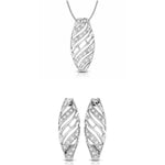 Load image into Gallery viewer, Platinum with Diamond Pendant Set for Women JL PT P 2439
