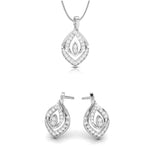 Load image into Gallery viewer, Beautiful Platinum with Diamond Pendant Set  JL PT P 2440  Pendant-Set Jewelove.US
