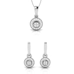 Load image into Gallery viewer, Platinum with Diamond Pendant Set for Women JL PT P 2436
