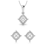 Load image into Gallery viewer, Platinum with Diamond Pendant Set for Women JL PT P 2445
