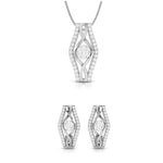 Load image into Gallery viewer, Platinum with Diamond Pendant Set for Women JL PT P 2450  Pendant-Set Jewelove.US
