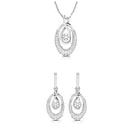 Load image into Gallery viewer, Platinum with Diamond Pendant Set for Women JL PT P 2444
