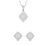Load image into Gallery viewer, Platinum with Diamond Pendant Set for Women JL PT P 2463  Pendant-Set Jewelove.US
