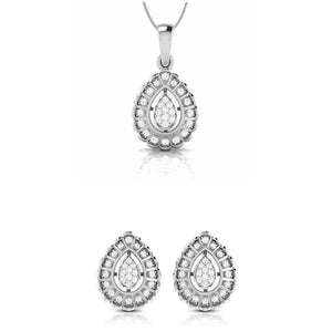 Platinum with Diamond Pendant Set for Women JL PT P 2448  Pendant-Set Jewelove.US