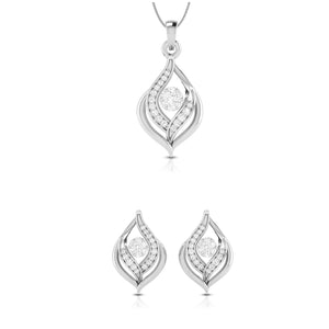 Platinum with Diamond Pendant Set for Women JL PT P 2441  Pendant-Set Jewelove.US