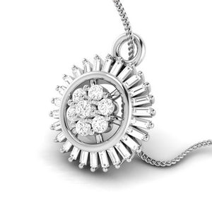 Platinum with Diamond Pendant Set for Women JL PT P 2442