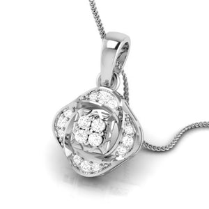 Platinum with Diamond Pendant Set for Women JL PT P 2443