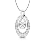Load image into Gallery viewer, Platinum with Diamond Pendant Set for Women JL PT P 2444
