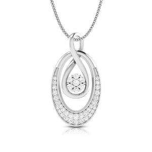 Platinum with Diamond Pendant Set for Women JL PT P 2444