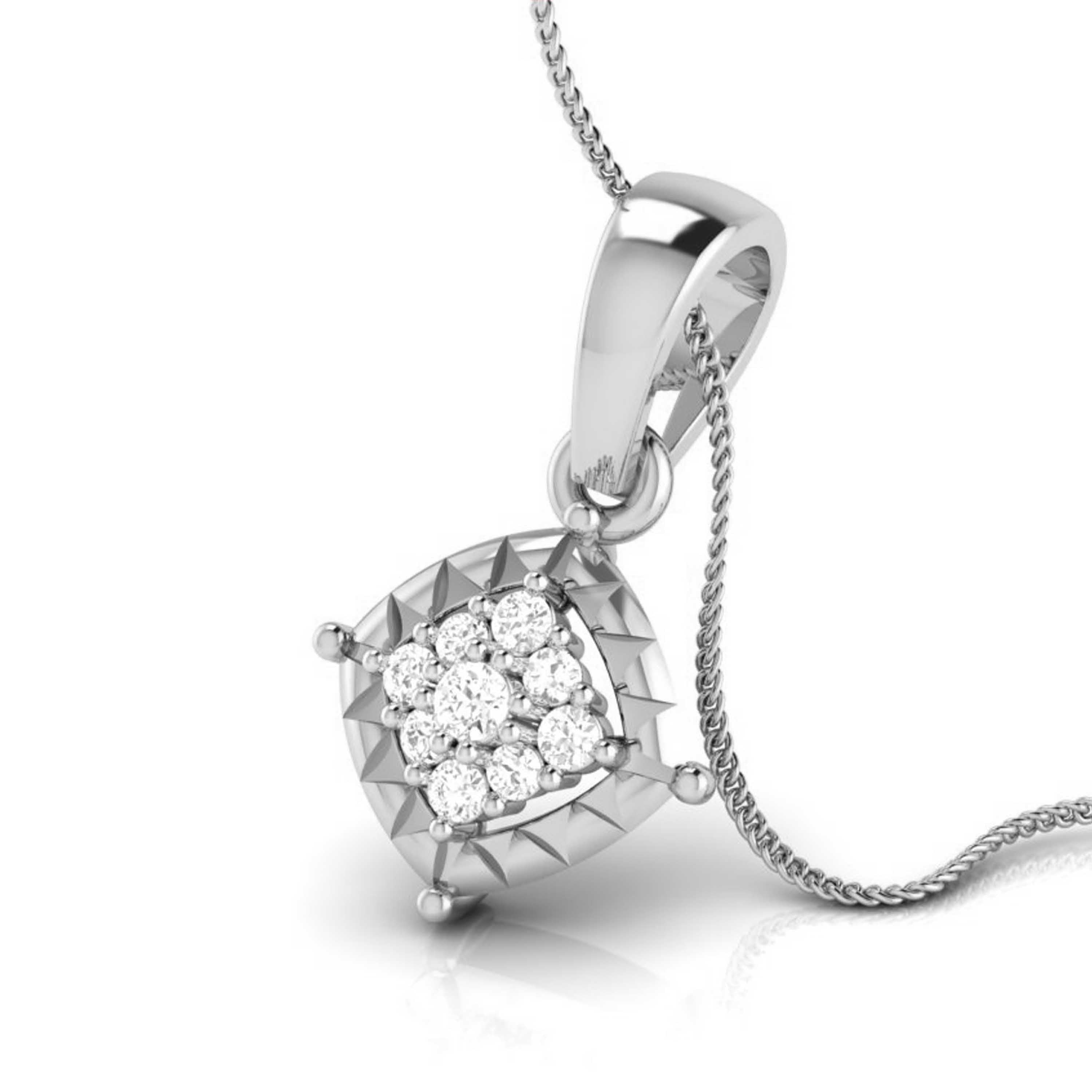 Platinum with Diamond Pendant Set for Women JL PT P 2445