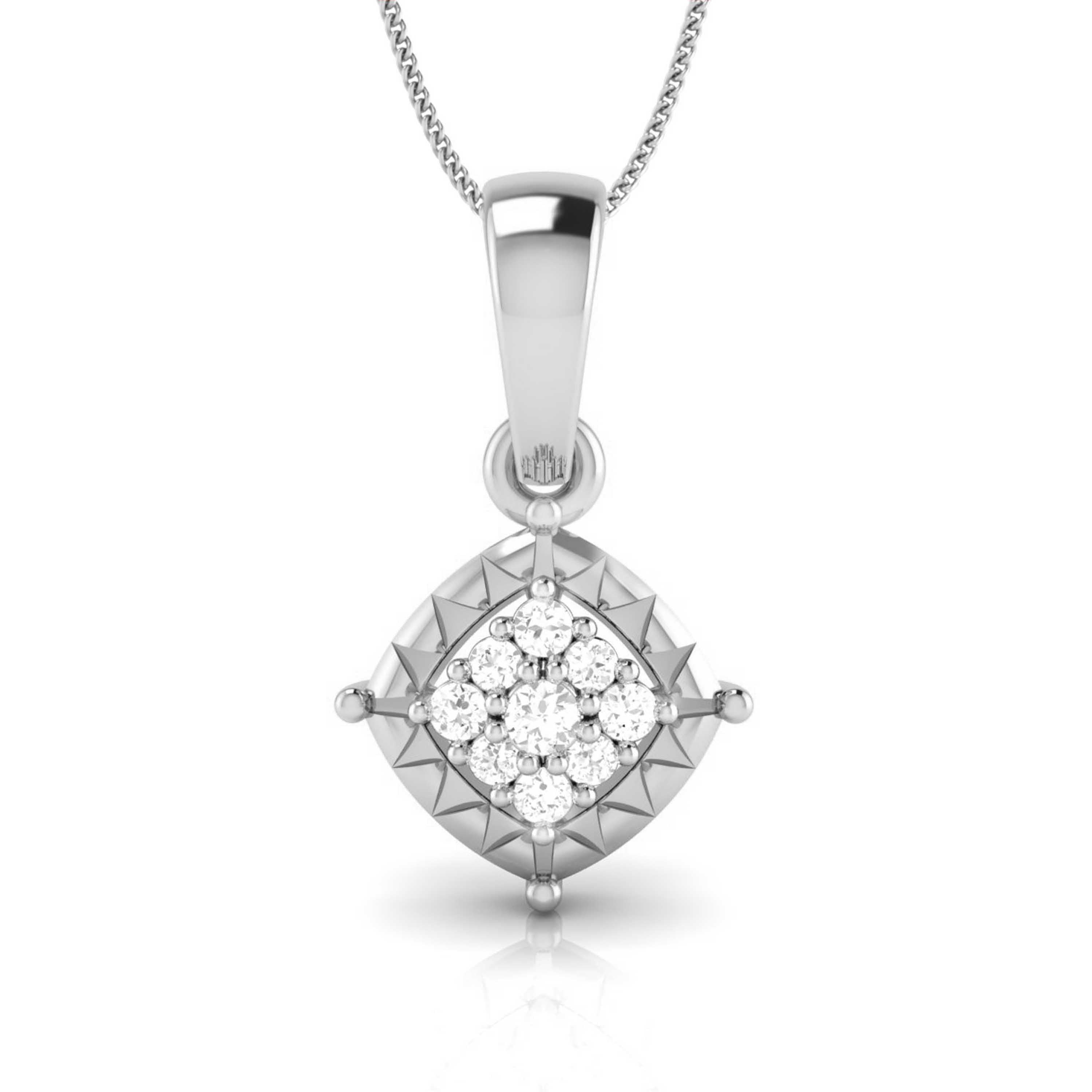 Platinum with Diamond Pendant Set for Women JL PT P 2445