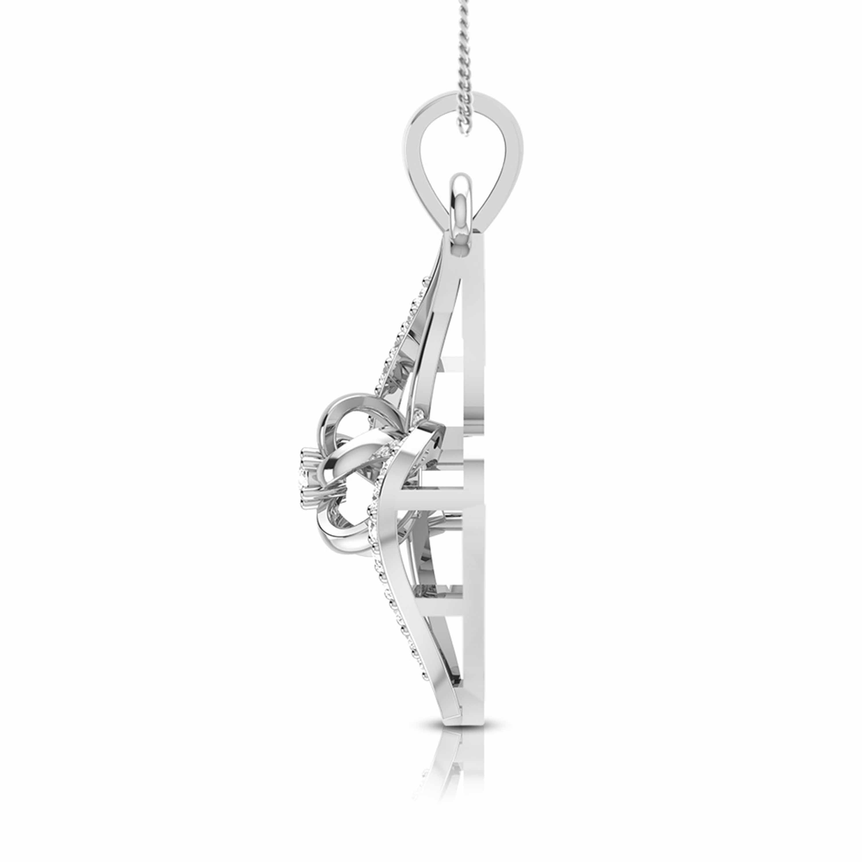 Platinum with Diamond Pendant Set for Women JL PT P 2446   Jewelove.US