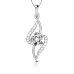 Load image into Gallery viewer, Platinum with Diamond Pendant Set for Women JL PT P 2446
