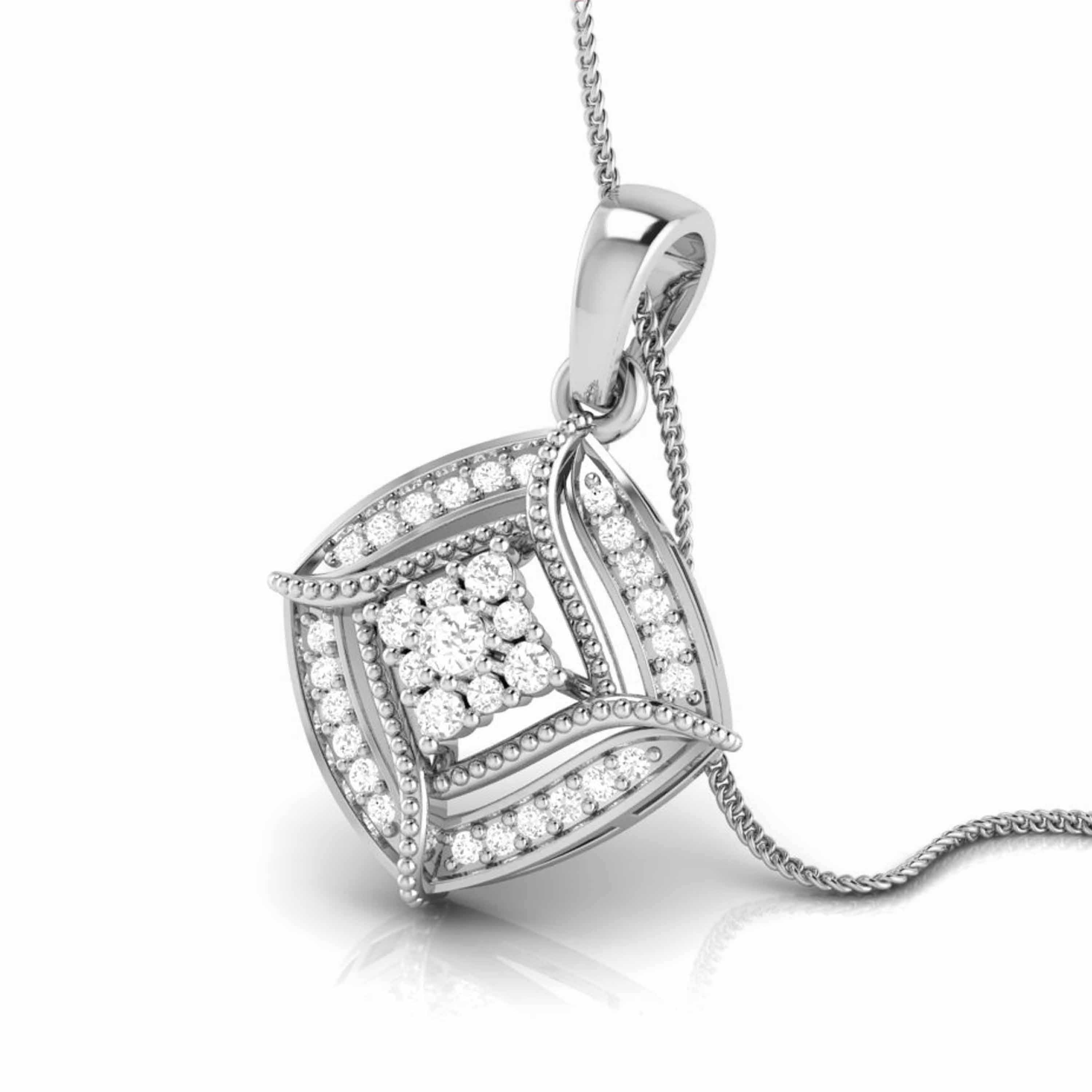 Platinum with Diamond Pendant Set for Women JL PT P 2447   Jewelove.US