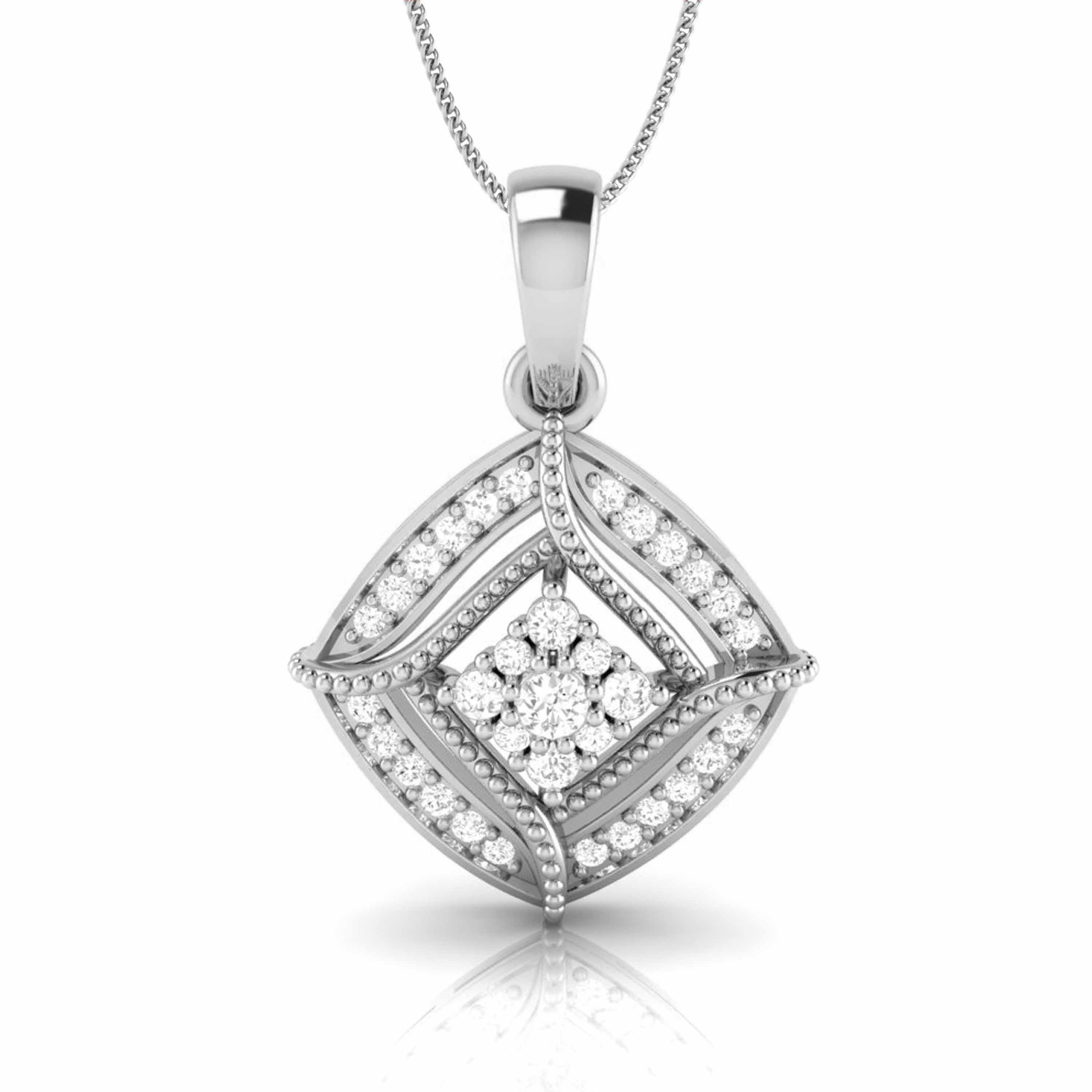 Platinum with Diamond Pendant Set for Women JL PT P 2447  Pendant Jewelove.US