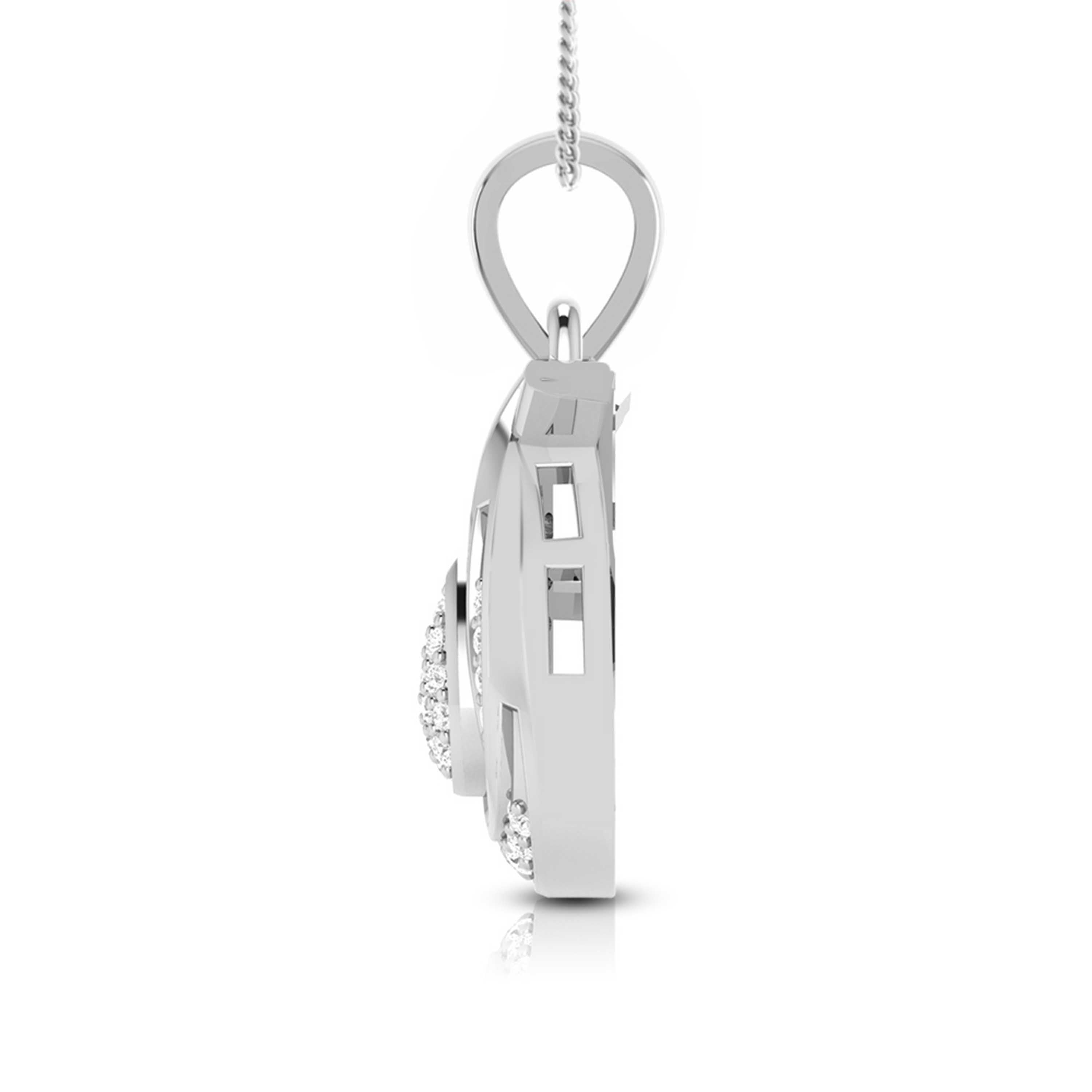 Beautiful Platinum with Diamond Pendant Set for Women JL PT P 2449   Jewelove.US
