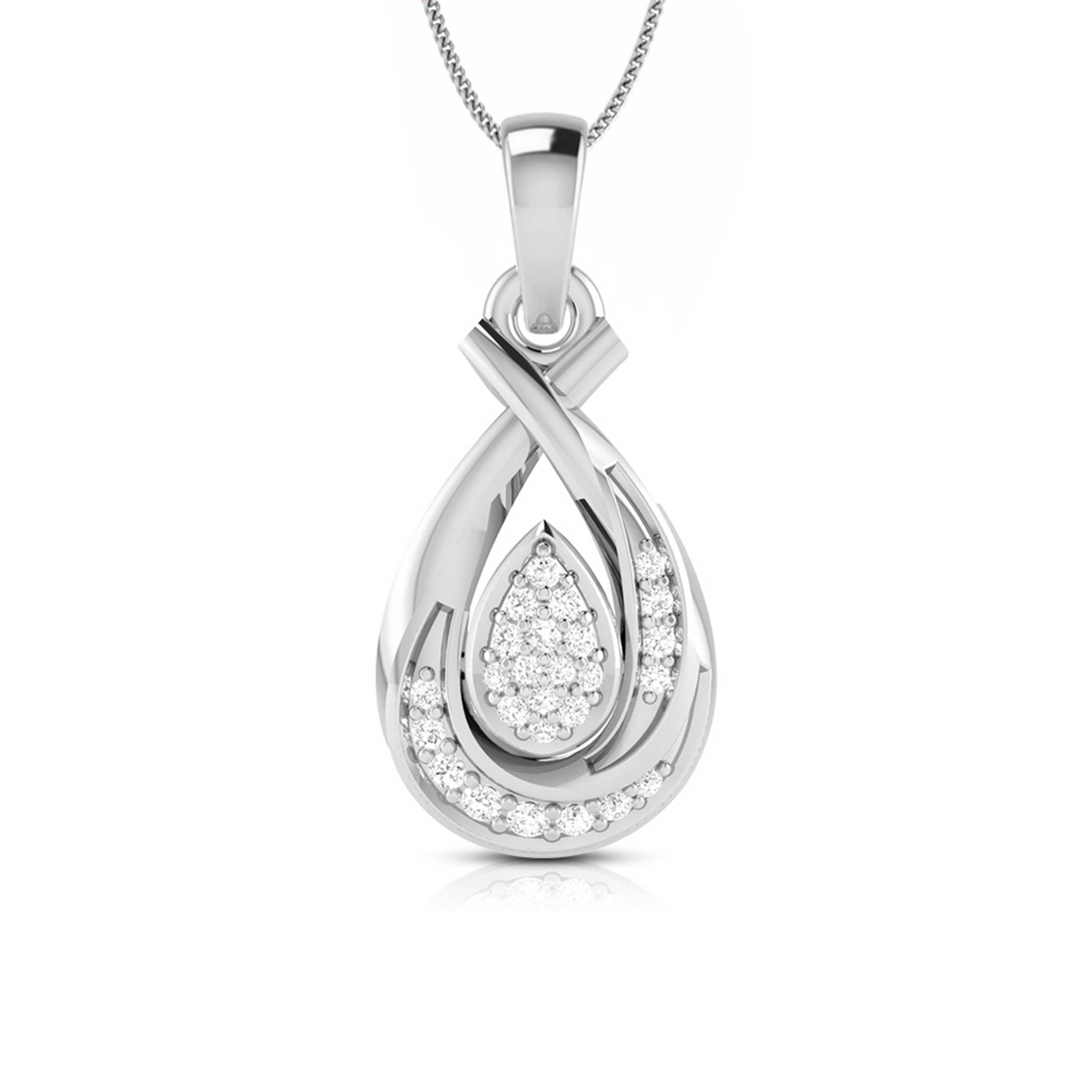 Beautiful Platinum with Diamond Pendant Set for Women JL PT P 2449  Pendant Jewelove.US