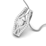 Load image into Gallery viewer, Platinum with Diamond Pendant Set for Women JL PT P 2450

