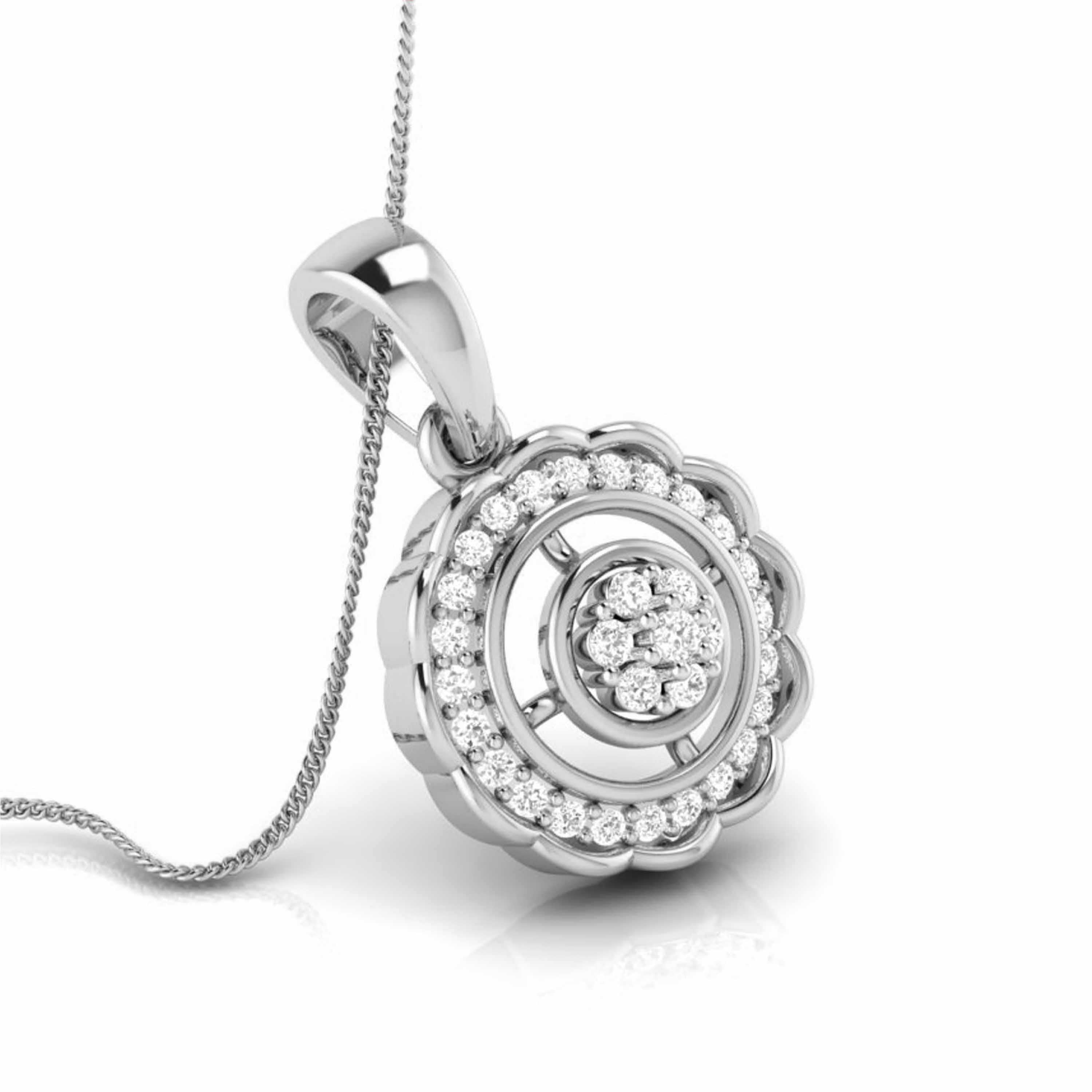 Beautiful Platinum with Diamond Pendant Set for Women JL PT P 2451   Jewelove.US