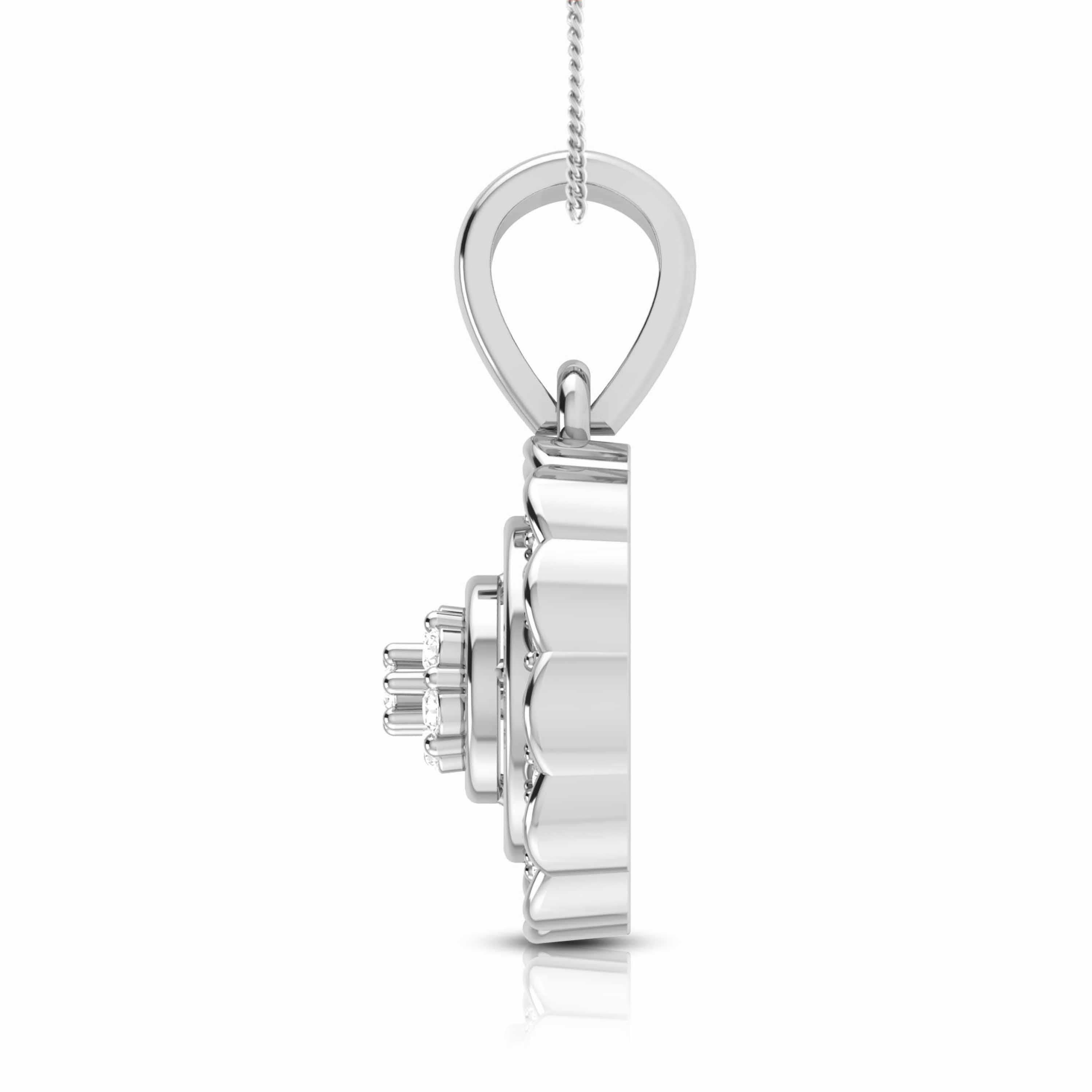 Beautiful Platinum with Diamond Pendant Set for Women JL PT P 2451   Jewelove.US