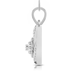 Platinum with Diamond Pendant Set for Women JL PT P 2452