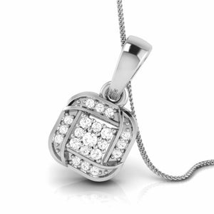 Platinum with Diamond Pendant Set for Women JL PT P 2455