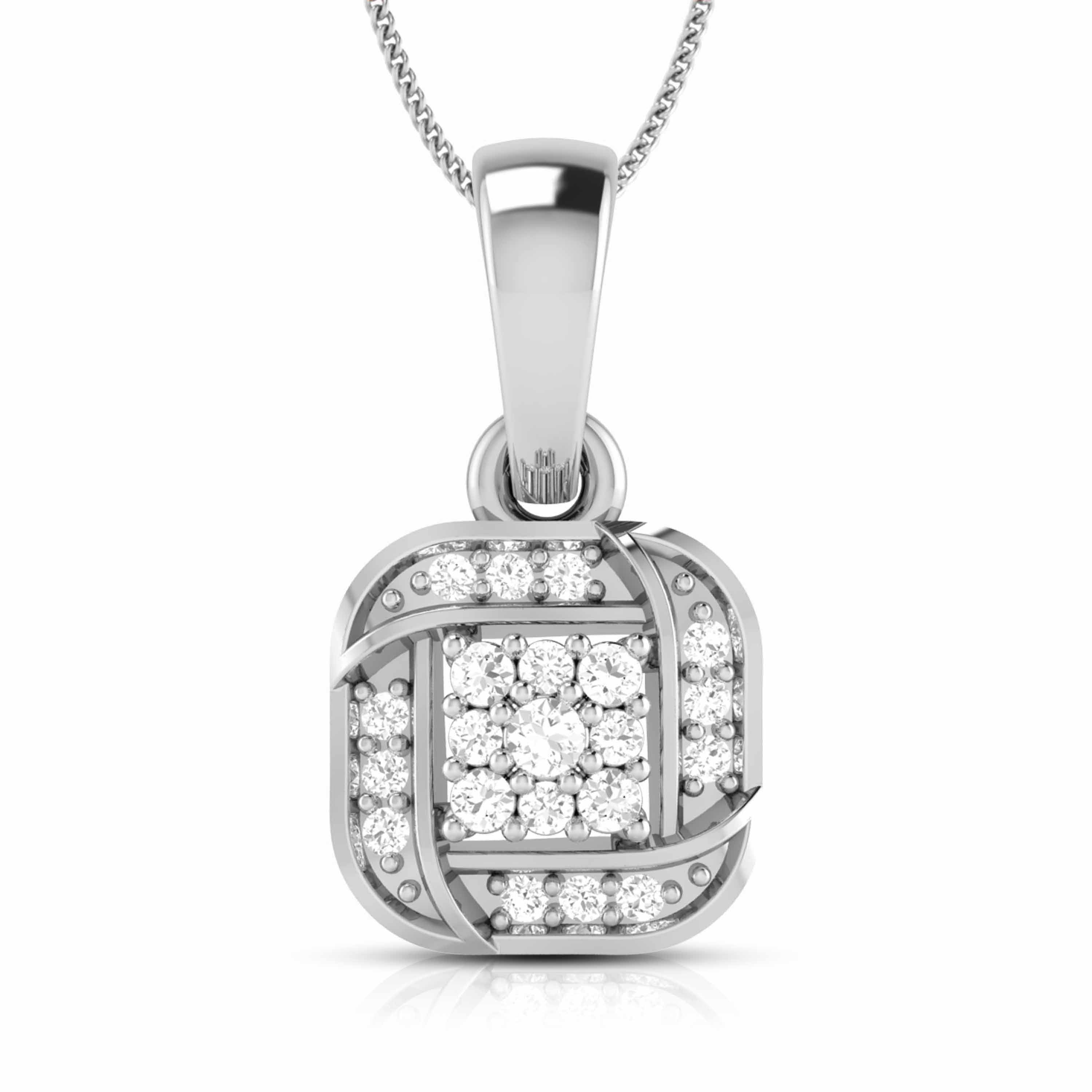 Platinum with Diamond Pendant Set for Women JL PT P 2455