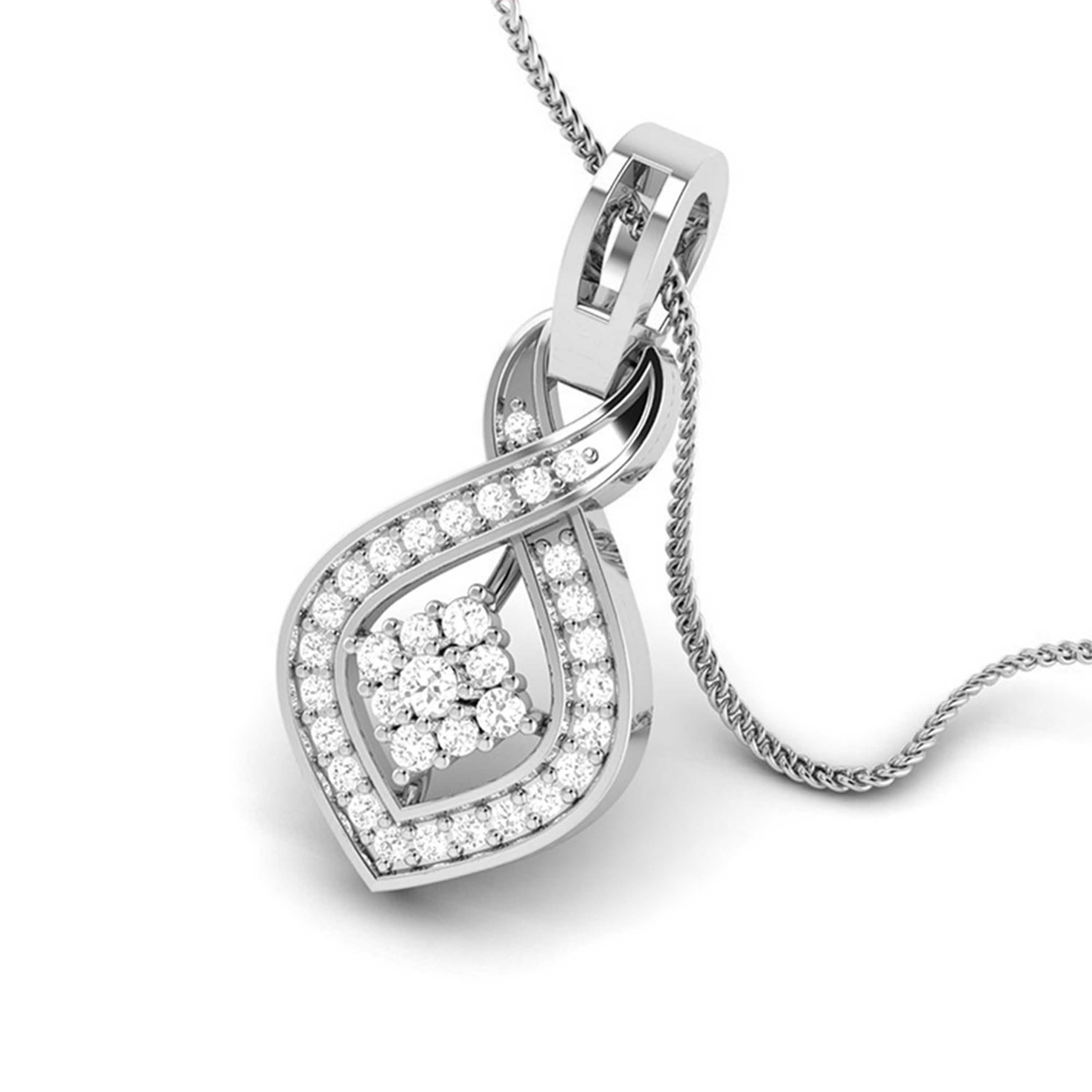 Platinum with Diamond Pendant Set for Women JL PT P 2460   Jewelove.US