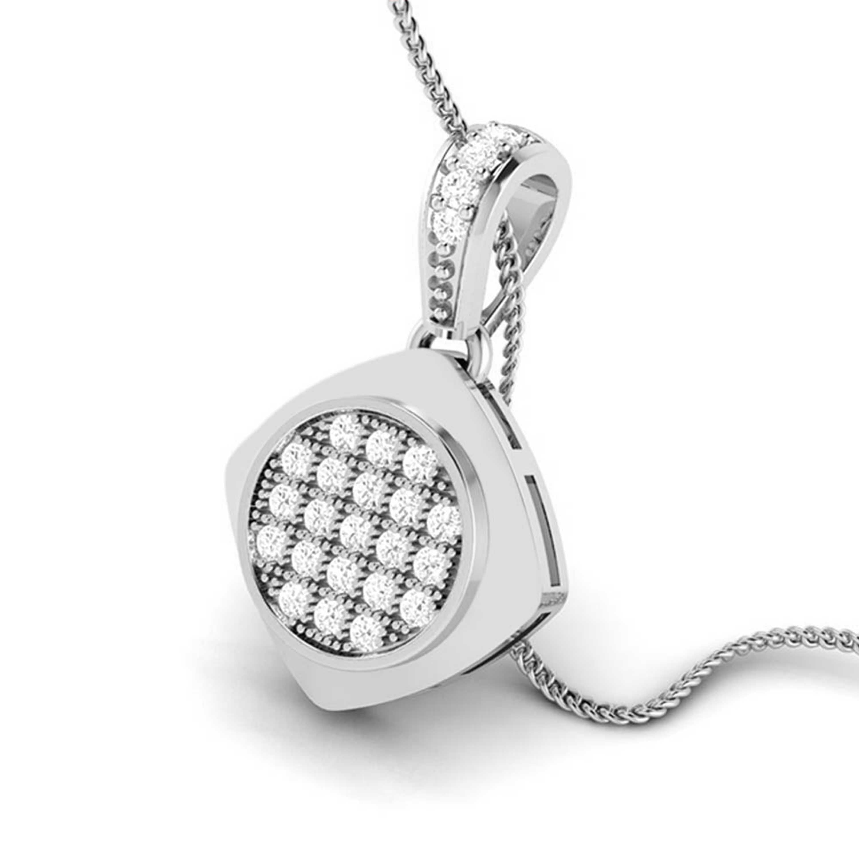 Platinum with Diamond Pendant Set for Women JL PT P 2463   Jewelove.US